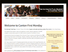 Tablet Screenshot of cantontxfirstmonday.com